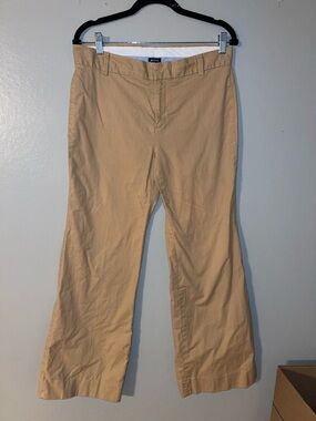 Ladies GAP Khaki Cotton wide leg Pants